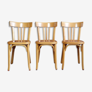 Lot 3 chairs bistro Baumann n°43