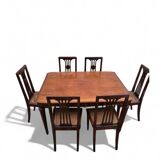 Beautiful Art Deco set Table + 4 chairs