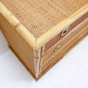 Dal Vera chest of drawers in bamboo and wicker/rattan, Italy 1960s