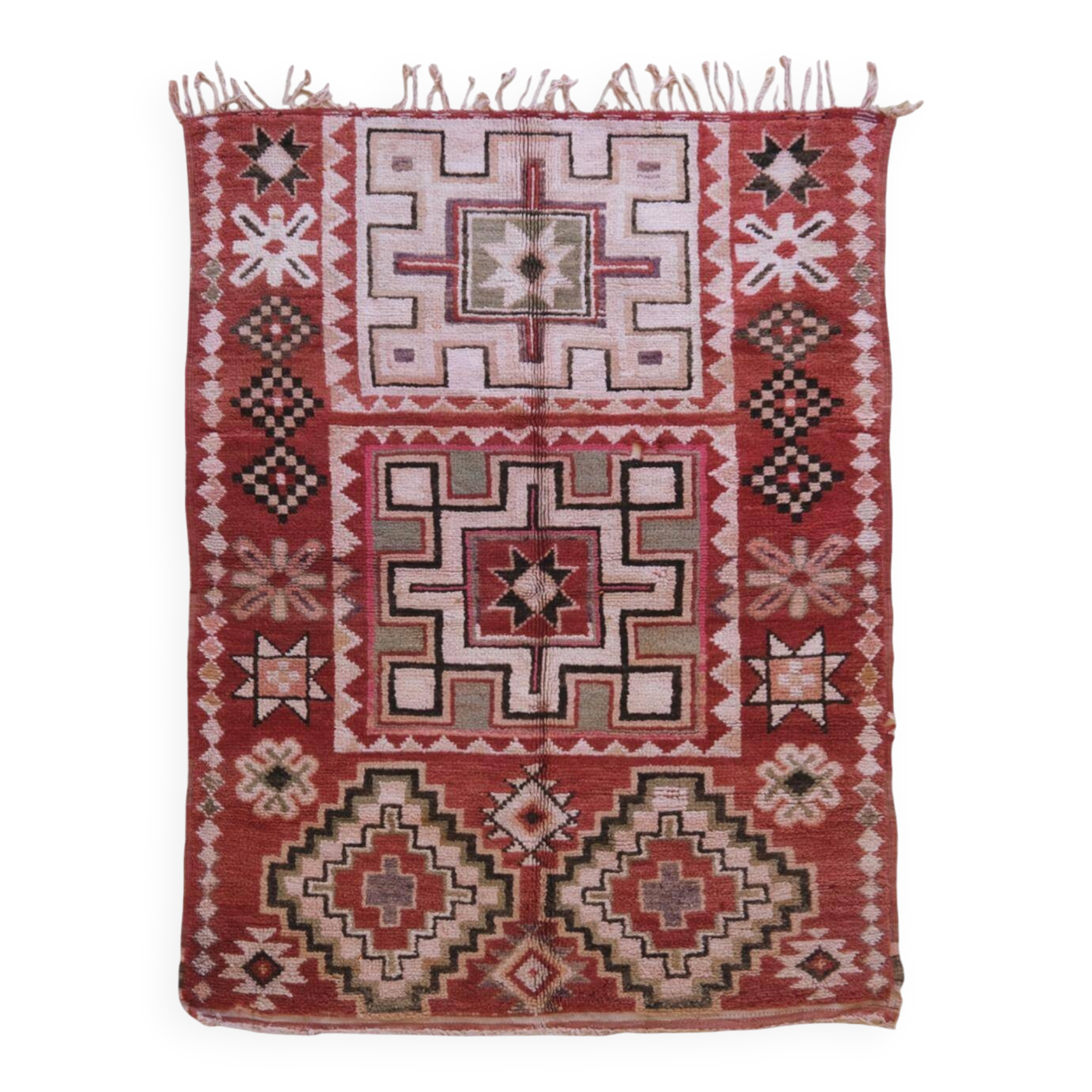 Antique Earth Red Rug - 225 x 162 cm