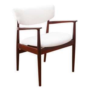 fauteuil scandinave en - teck