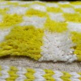 Yellowza checkerboard rug 182x132cm