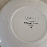 6 Digoin cups and saucers, sugar bowl and milk jug