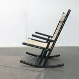 Mid-century German minimalist Safari rocking chair by Casala, 1960s.