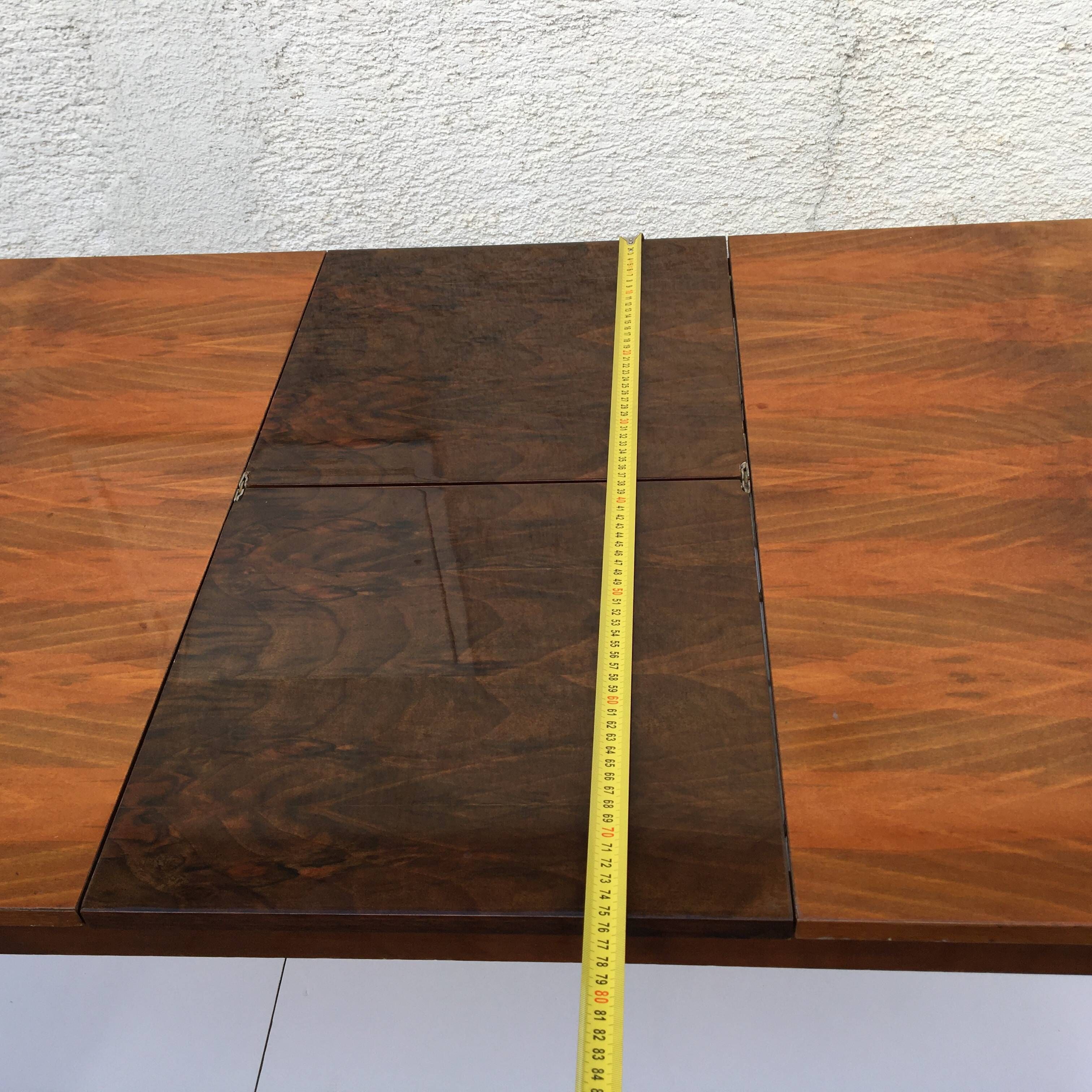 Vintage MIER Topolcany Extendable Dining Table Mid Century 60s Wood 120cm-160cm.