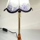 LAMPSHade Plexiglass and Lilac Fabric VINTAGE