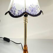 LAMPSHade Plexiglass and Lilac Fabric VINTAGE