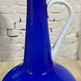 Vintage two-tone glass paste vase