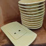 Asparagus service Slip, main course and plates