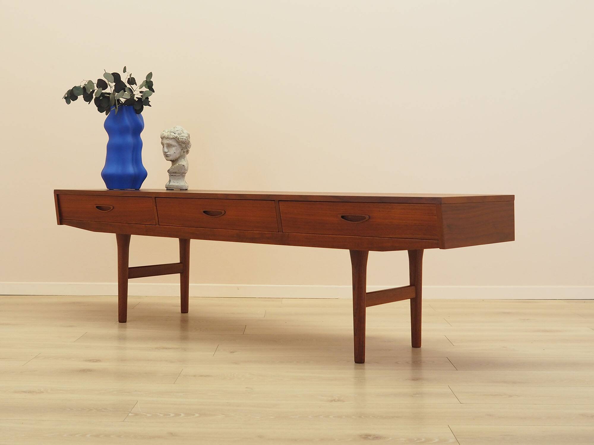 Teak lowboard, Danish design, 1960s, made in Denmark