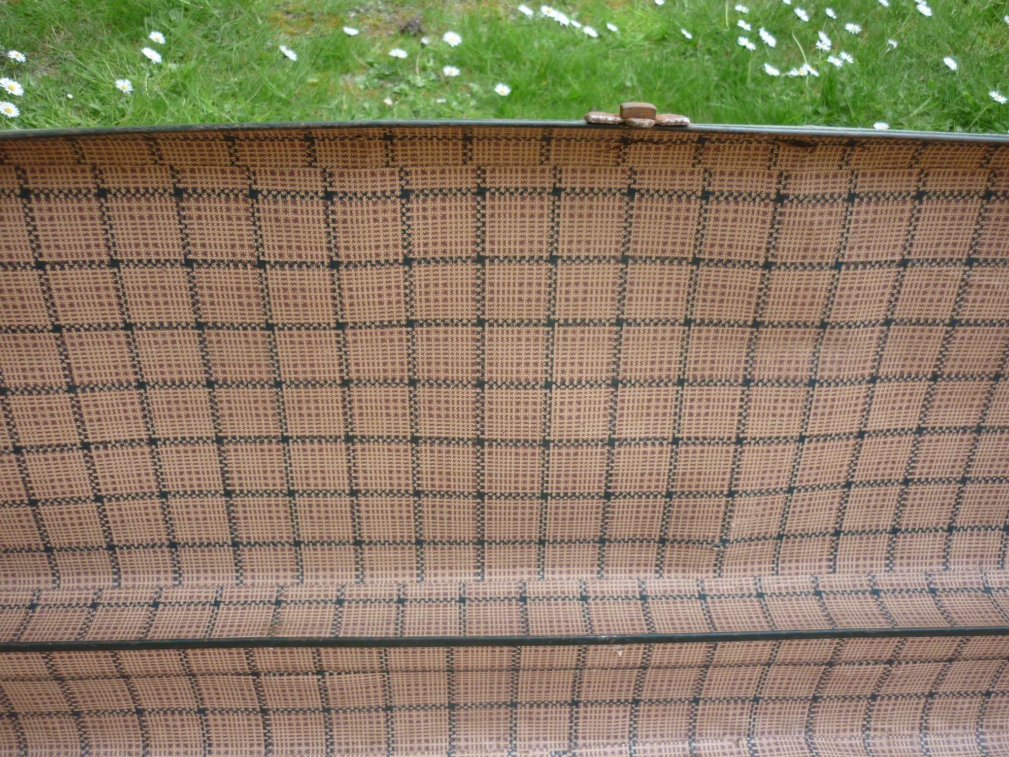 Valise verte longue des années 30