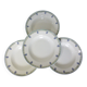 4 vintage deep plates from St Amand 211239
