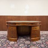 English Classic Kidney Shaped Chesterfield Desk