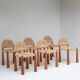 Ensemble de 6 chaises à manger Alessandro Becchi « Toscanolla » pour Giovannetti