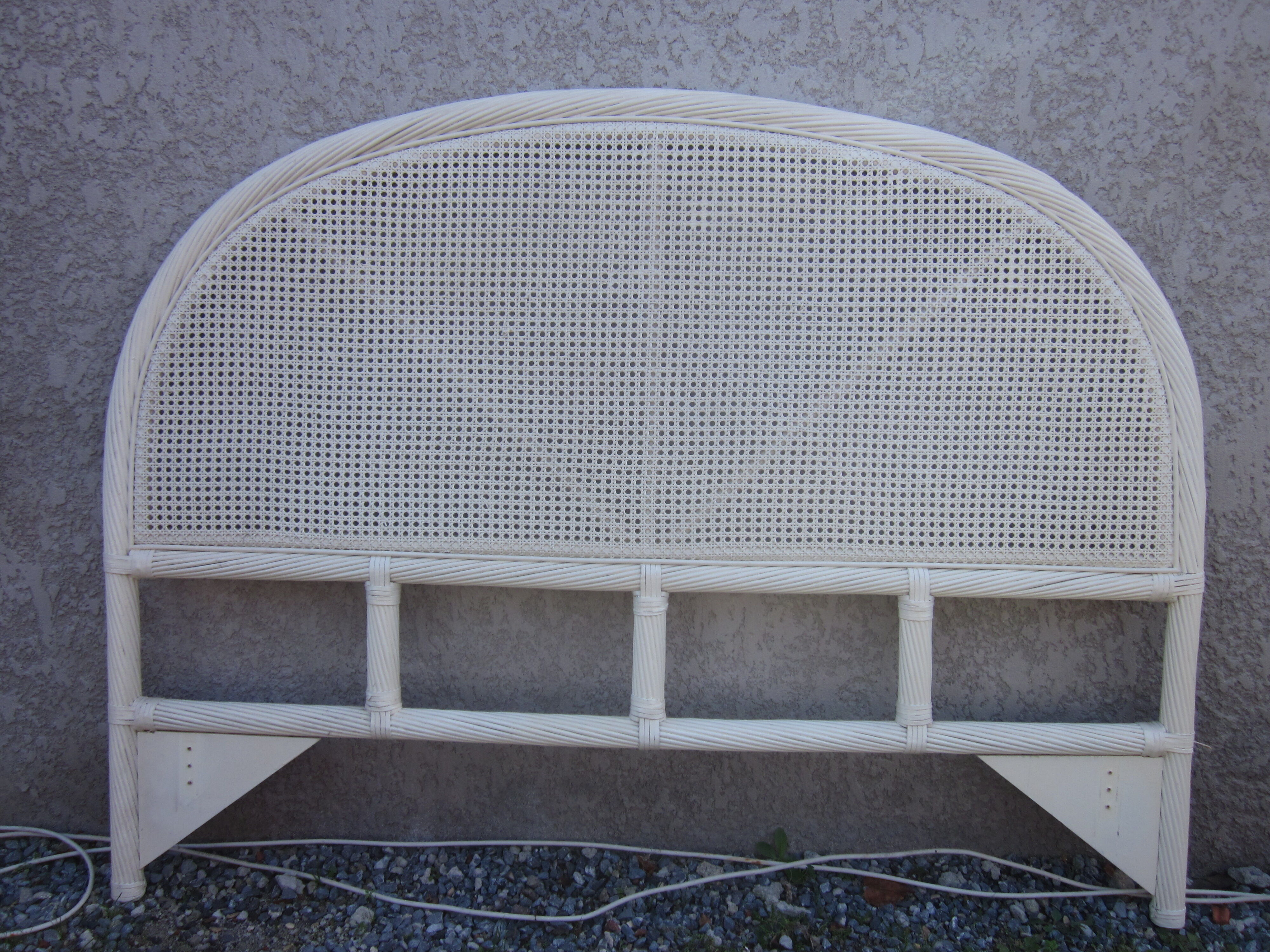 Rattan headboard and canning