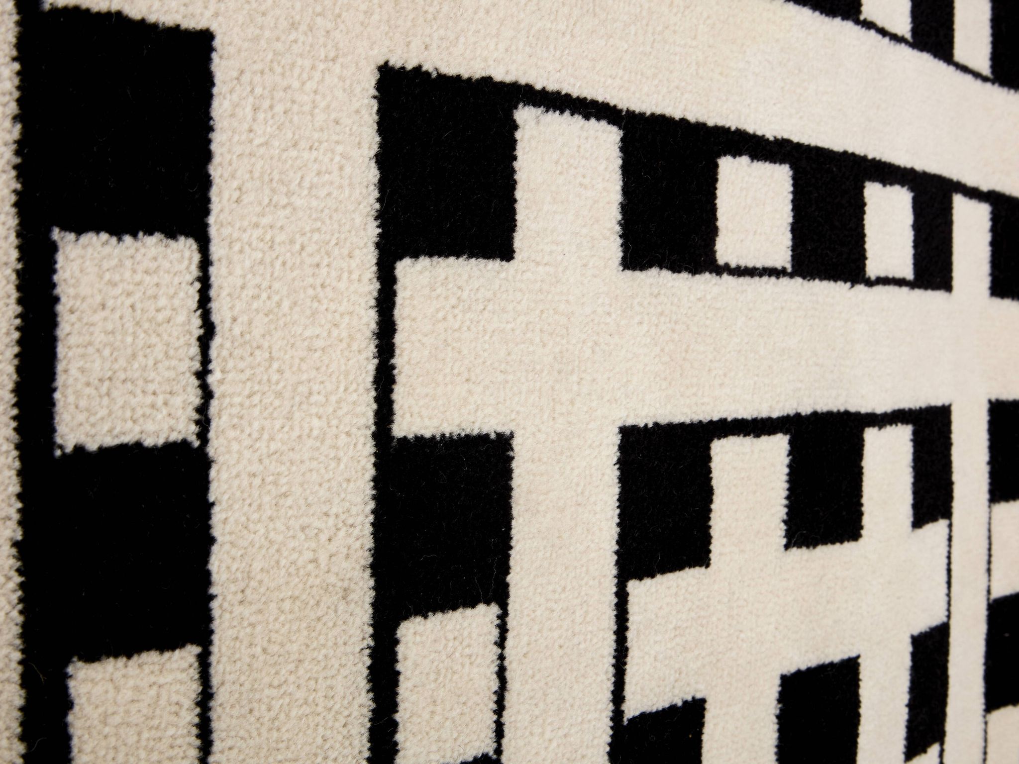 Marcello Morandini carpet kinetic art tufted wool 1989