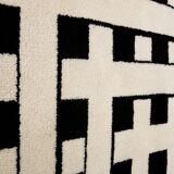 Marcello Morandini carpet kinetic art tufted wool 1989