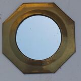 Set of 9 oriental brass mirrors