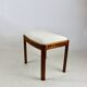 White stool seat natural fabric Art Deco