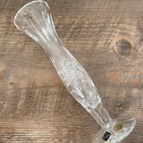 Crystal soliflore vase on stand