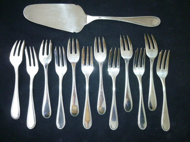 Silver metal cake service François Frionnet