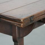 Antique Swiss extendable dining table made of oak from the mid-19th century