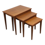 Scandinavian nesting tables "Kvalitet Form Funktion" in teak, 1960