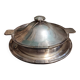Art Deco silver plated serving dish with lid