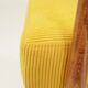 Fauteuil vintage jaune velours côtelé Scandinavian design by H.Lis