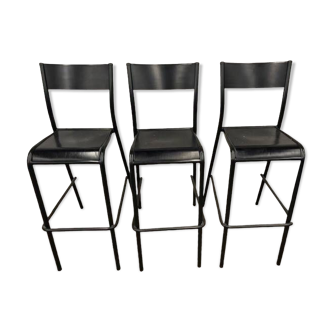 Set of 3 Label Edition bar chairs