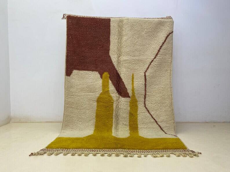 Tapis azilal Tissé main traditionnelle taille 150 x 250 cm