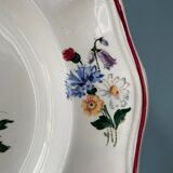 Series of 9 Sarreguemines France soup plates, Agreste collection