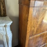 Secretary in "Louis Philippe style, Biedermeier influence" in walnut.
