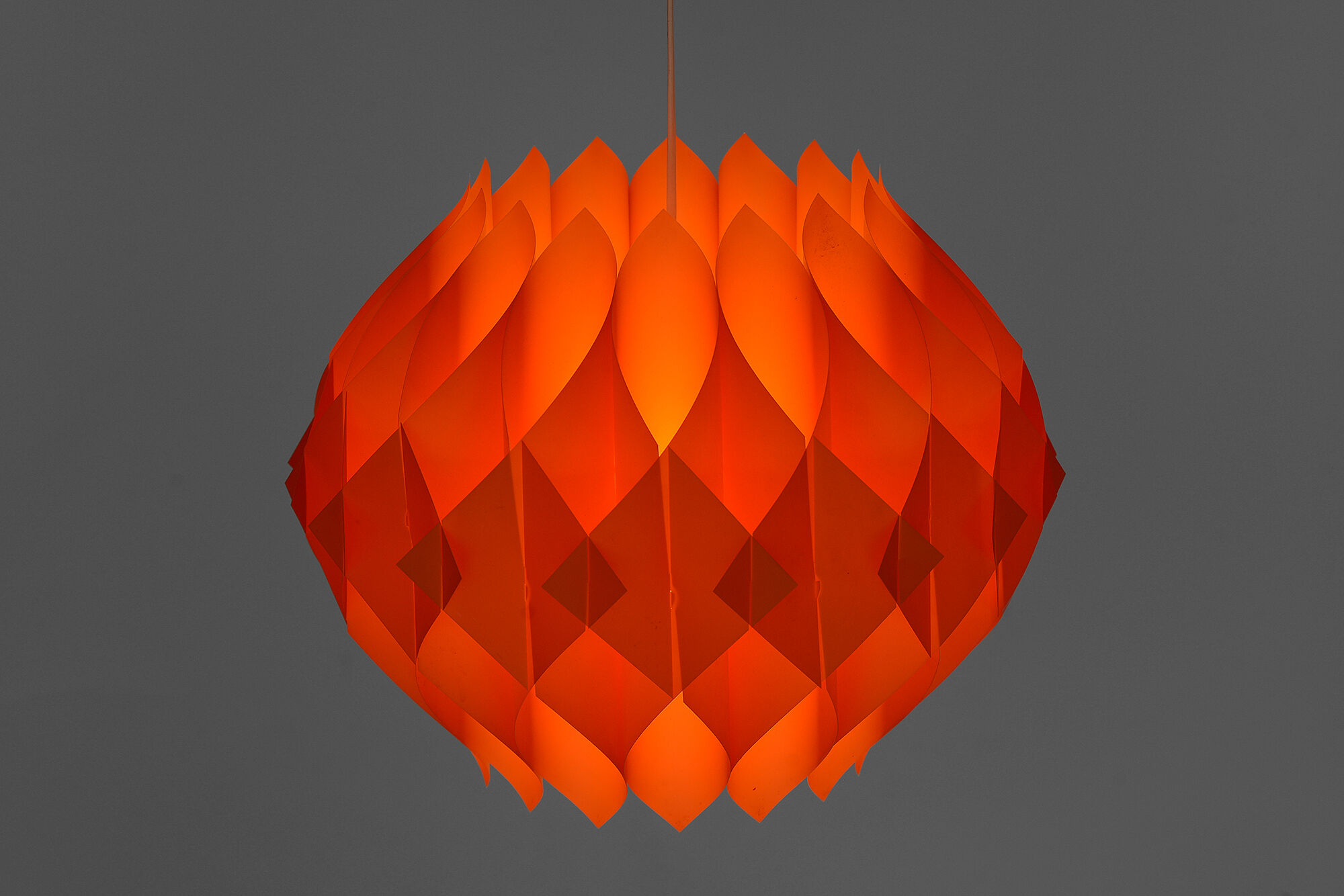 Acrylic pendant light "Butterfly" by Lars Shiøler for Hoyrup lighting. Denmark 1960s