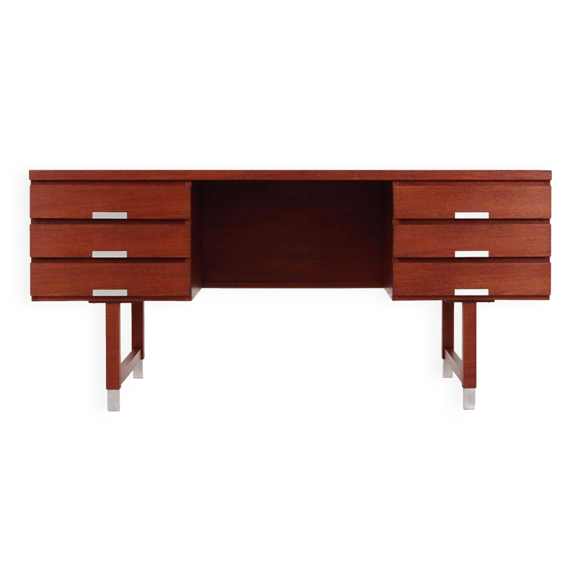 Teak desk, Danish design, 1970s, manufacturer: Eigil Petersens Møbelfabrik