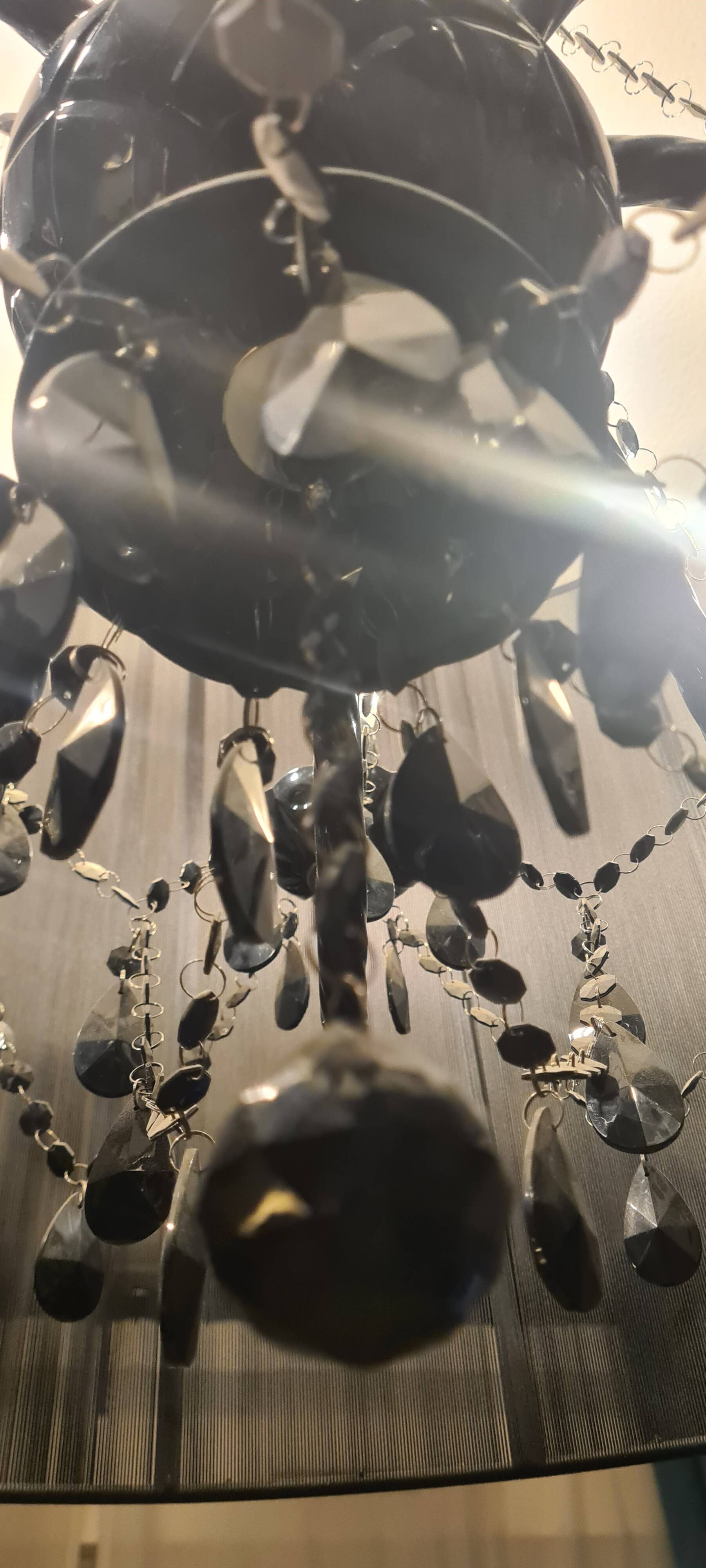 Chandelier Kare Gioiello Black Crystal