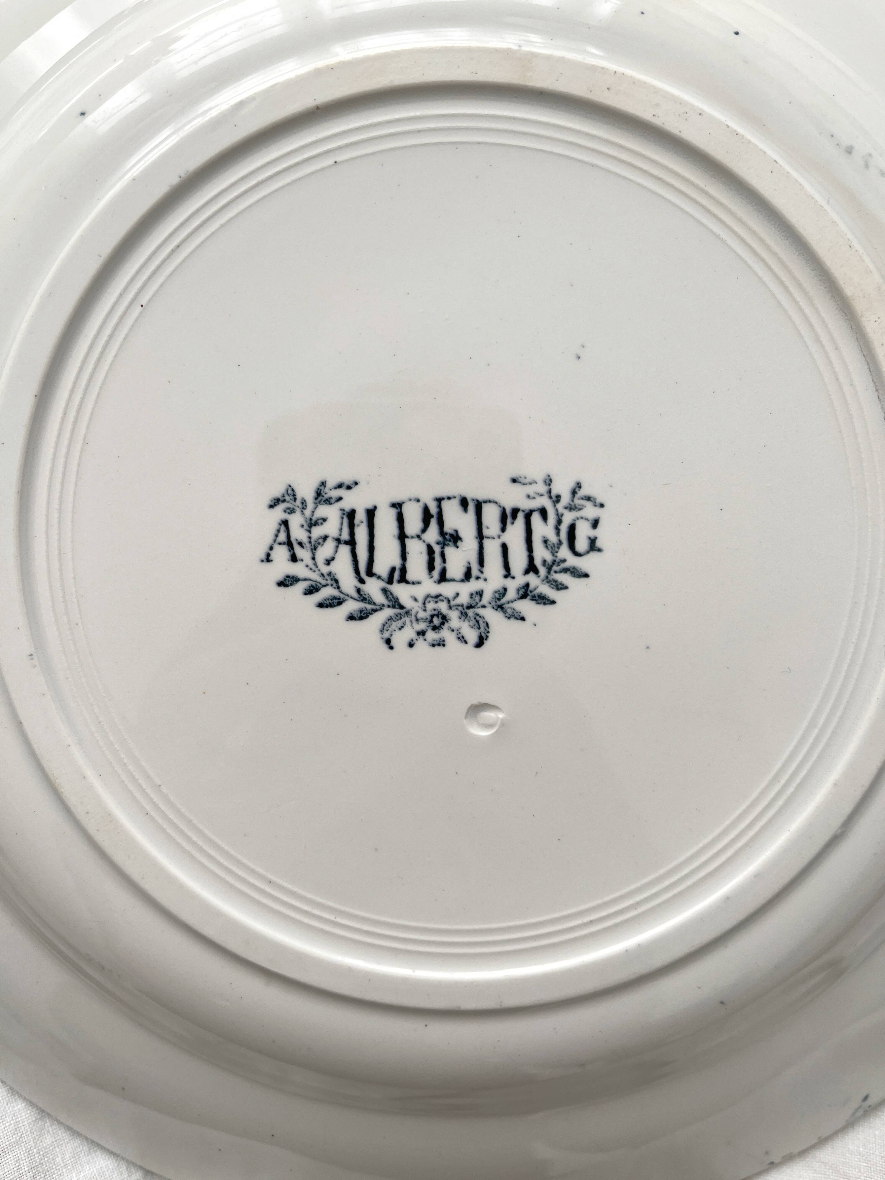 6 flat ironware plates "Albert" AG Clairefontaine