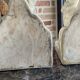 Pair of cracked earthenware bookends. ART DECO