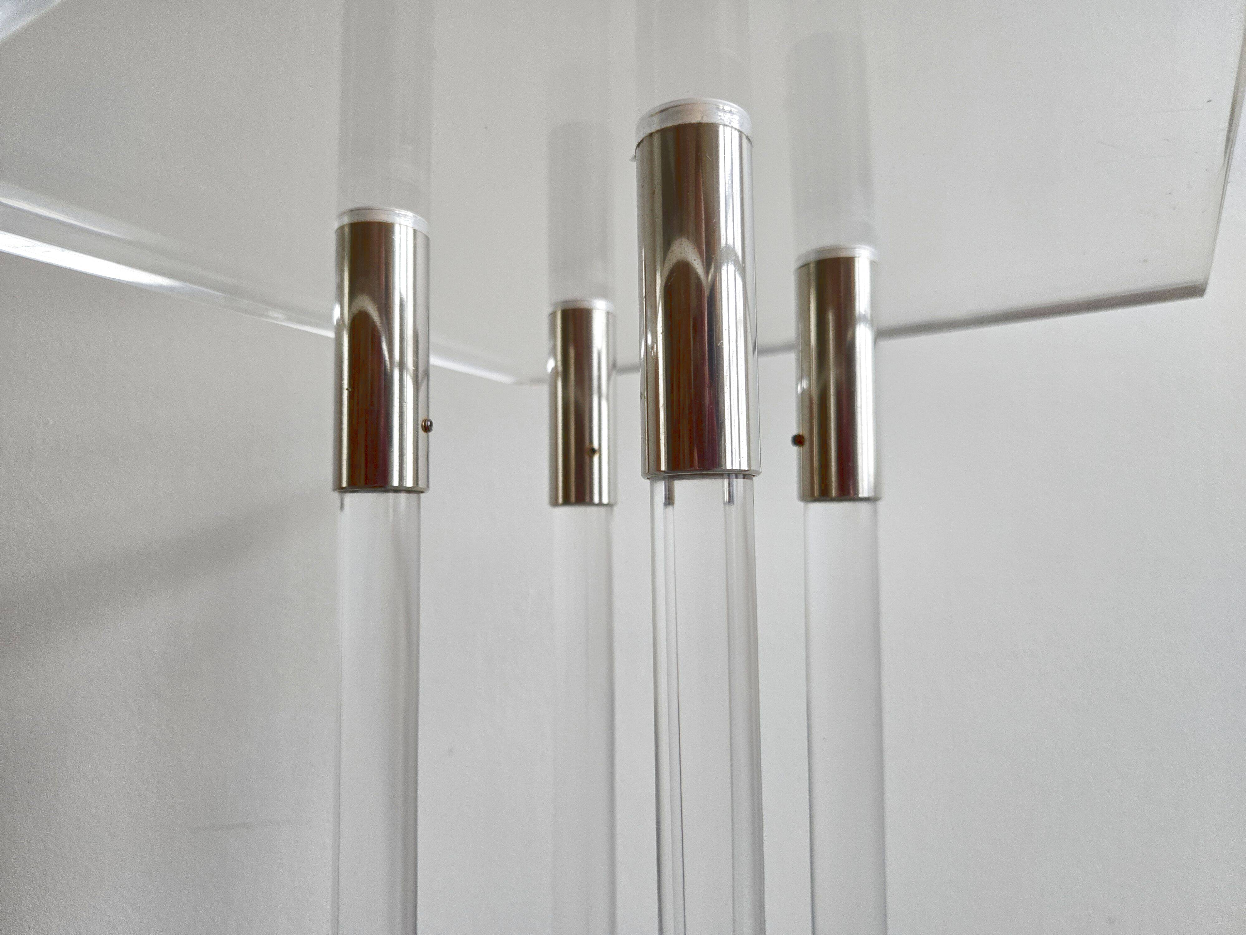 Sellette vintage 1970 en plexiglas
