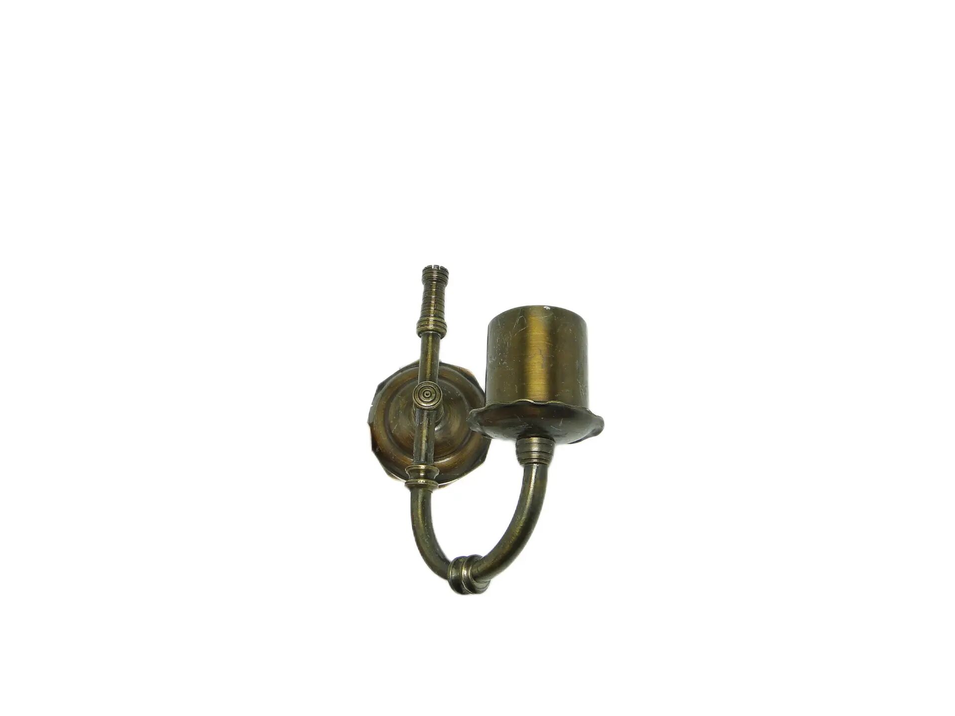 Wall sconce, eclectic, brass, Poland, 1970s.