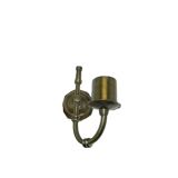 Wall sconce, eclectic, brass, Poland, 1970s.
