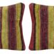 Set of 2 vintage kilim cushion covers 41x61 cm