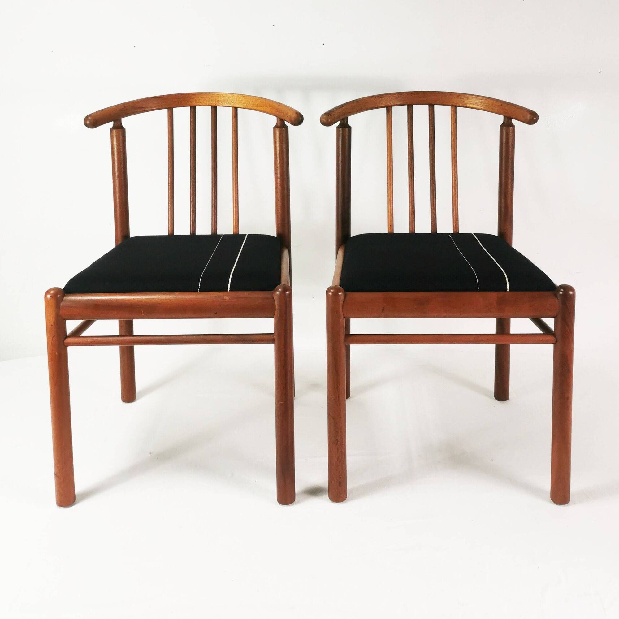 Ensemble de 6 chaises en teck, style Mid-Century, Danemark, années 1970.