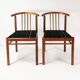 Ensemble de 6 chaises en teck, style Mid-Century, Danemark, années 1970.