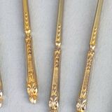 12 gilt metal teaspoons