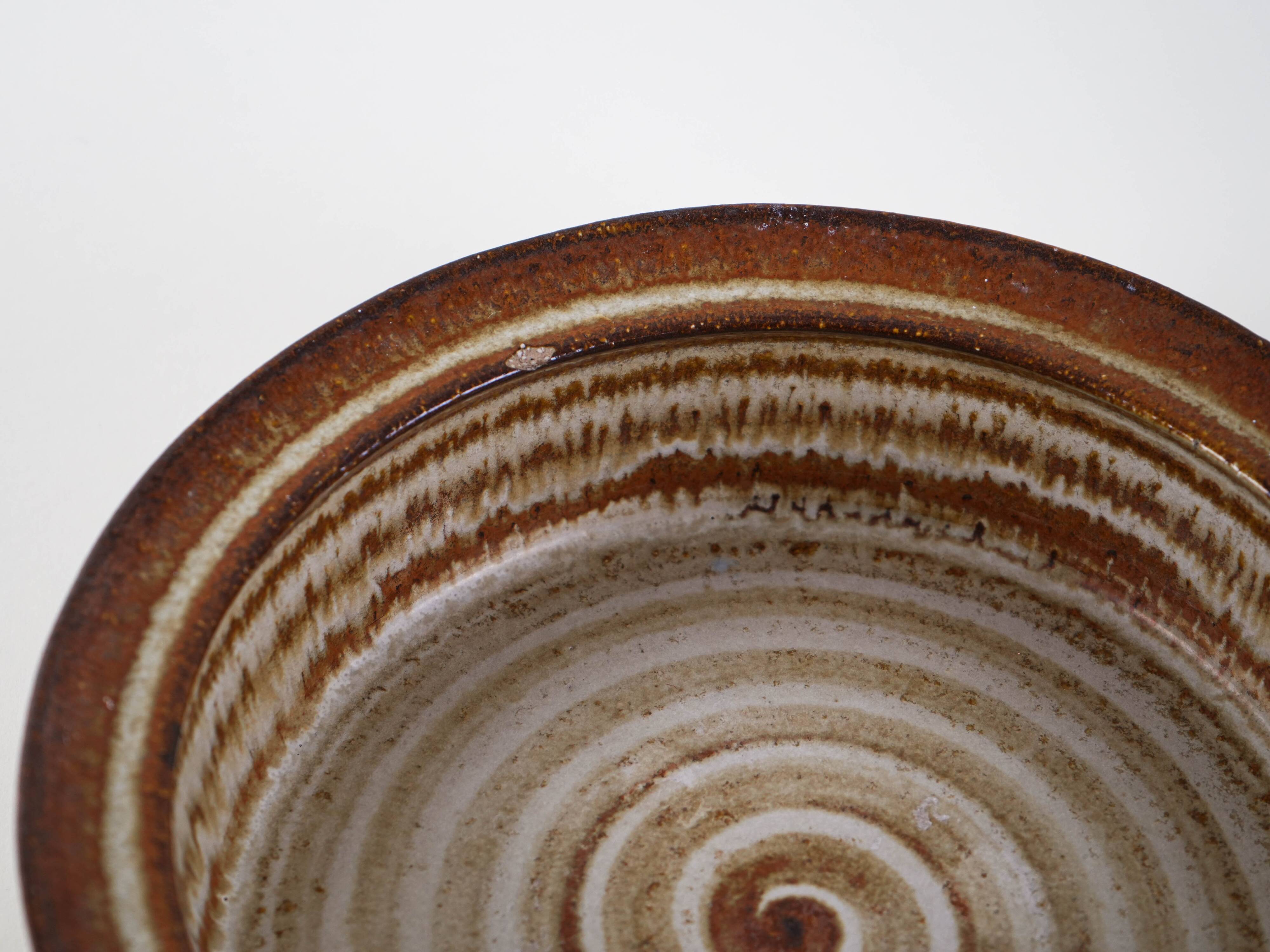 Ceramic bowl, Danish design, 1970s, manufactured by Søholm