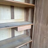 Natural wood walnut cabinet