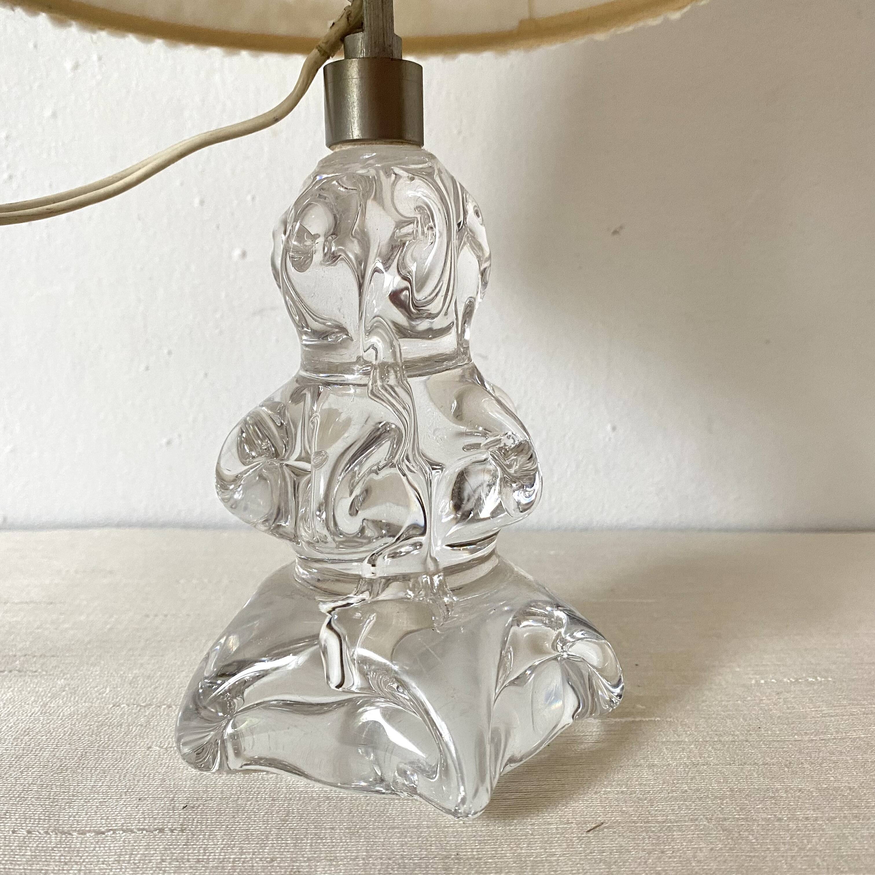 Daum style crystal lamp, 1950s