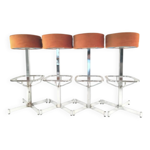 set  de 4 tabourets de