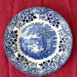 Les pêcheurs du lac - english porcelain plate churchill